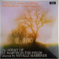 Винтажная виниловая пластинка WALTON - SONATA FOR STRINGS; PROKOFIEV - VISIONS FUGITIVES (NEVILLE MARRINER)