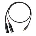 Кабель межблочный 2XLR-M-miniJack Onetech PRO