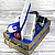 Подарочный набор с виниловой пластинкой в деревянном ящике "BLUE CAFE" (премиум)