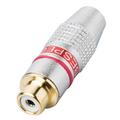 Разъем RCA Bespeco FMRCAR Silver/Red