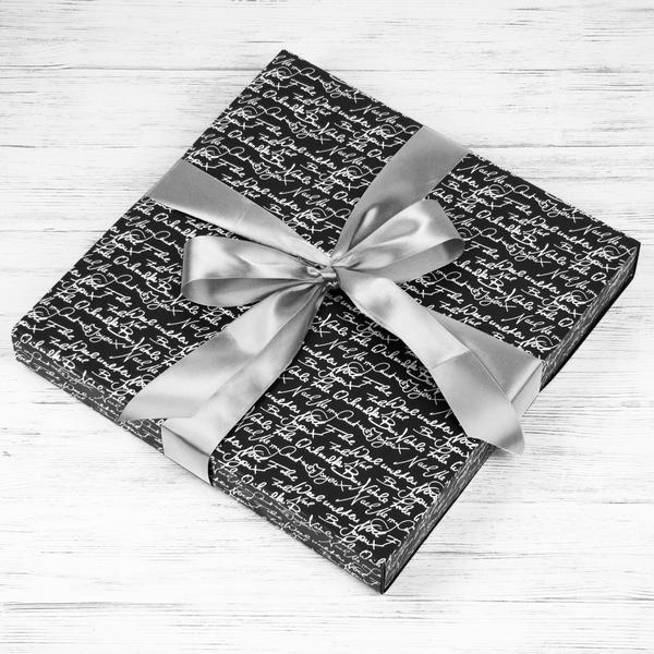 Подарочная упаковка нескольких виниловых пластинок ПИСЬМО BLACK (от 2 до 4 шт.), Подарки для любителей музыки, Подарочная упаковка виниловых пластинок