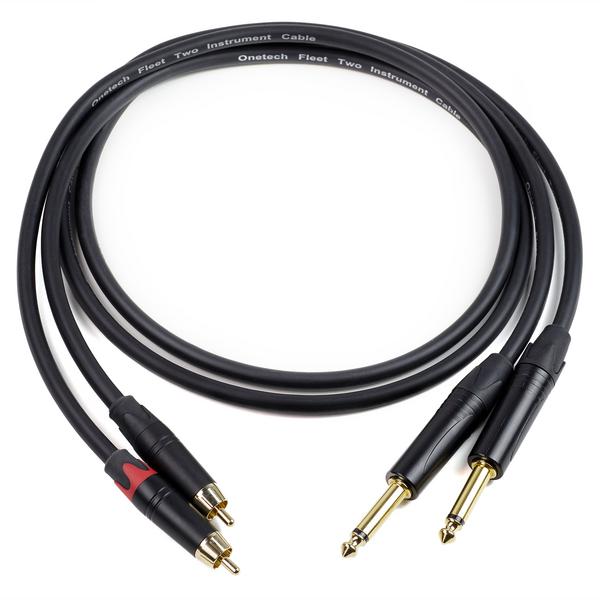 Кабель межблочный 2Jack-2RCA PRO 1 m