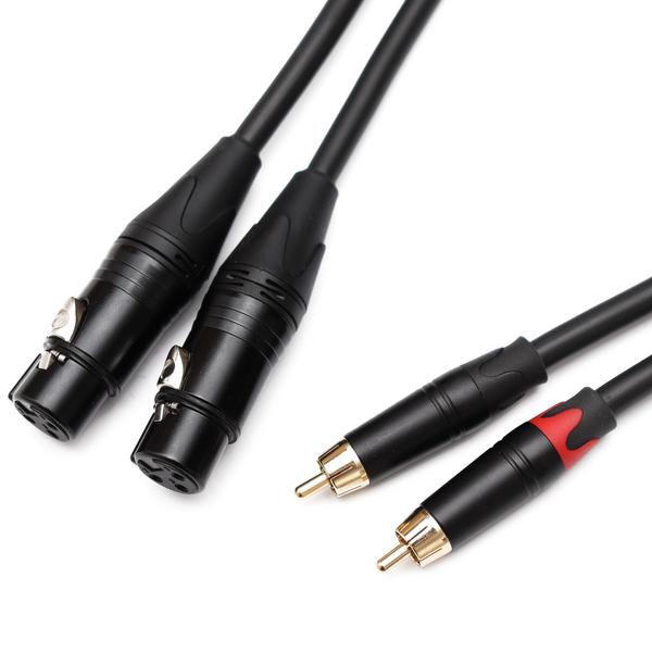 

Кабель межблочный с RCA Radiotehnika, Кабель межблочный 2XLR-2RCA Volna M (female) 1.5 m