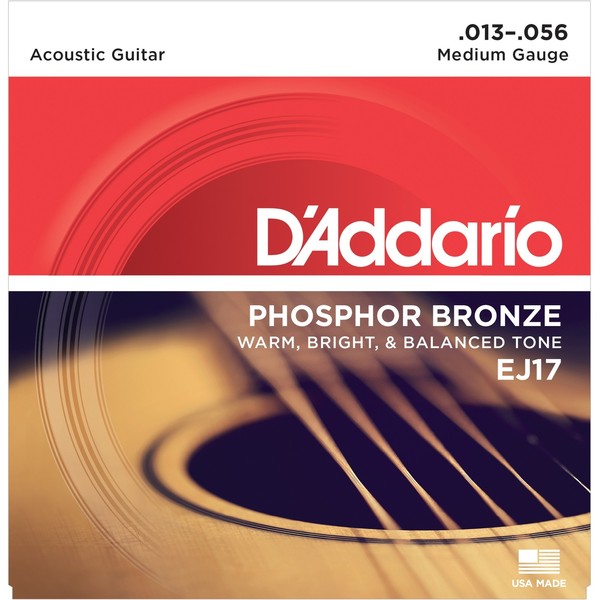 Струны для акустической гитары D'Addario EJ17, Музыкальные инструменты и аппаратура, Струны для акустической гитары