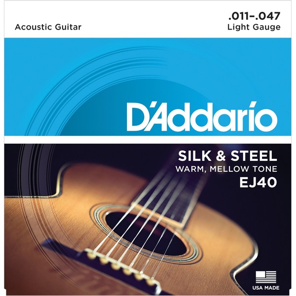 Струны для акустической гитары D'Addario EJ40 цена и фото