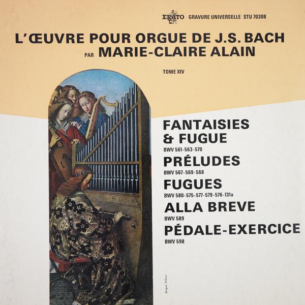 Виниловая пластинка ВИНТАЖ - BACH - FANTAISIES ET FUGUES, PRELUDES ...