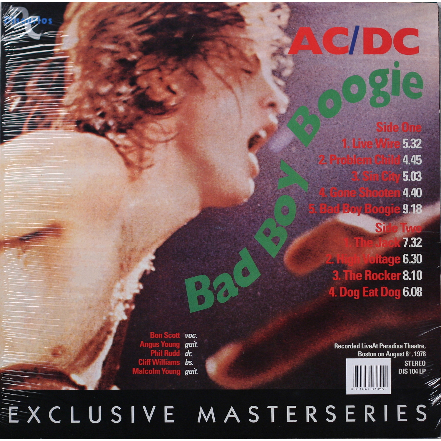 Виниловая пластинка AC/DC BAD BOY BOOGIE BOSTON 1978 Купить в