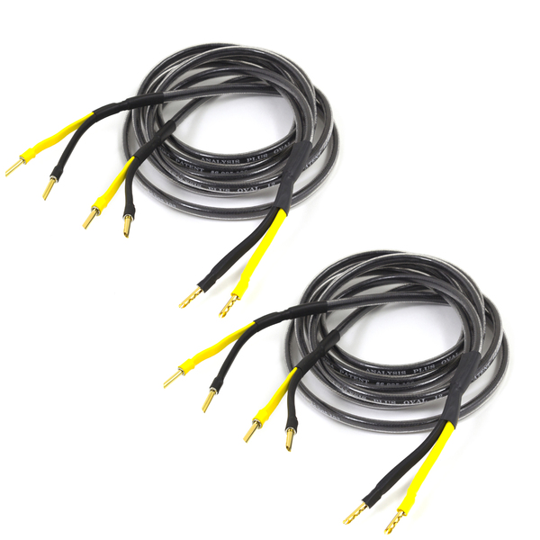 Кабель акустический готовый Analysis-Plus Bi-Oval 12 Bi-Wire 8 ft/2.4 m кабель сетевой готовый analysis plus power oval 2 1 8 m