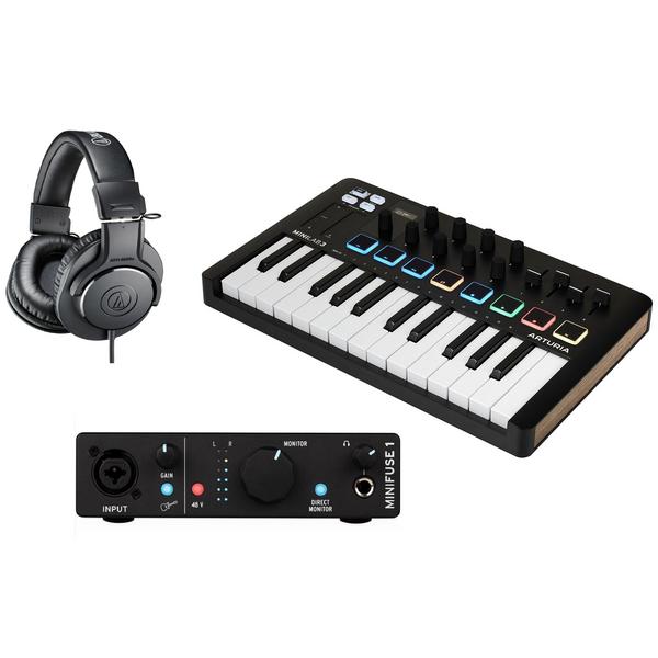 

Комплект для домашней студии с миди-клавиатурой Arturia, (Bundle 1) Black