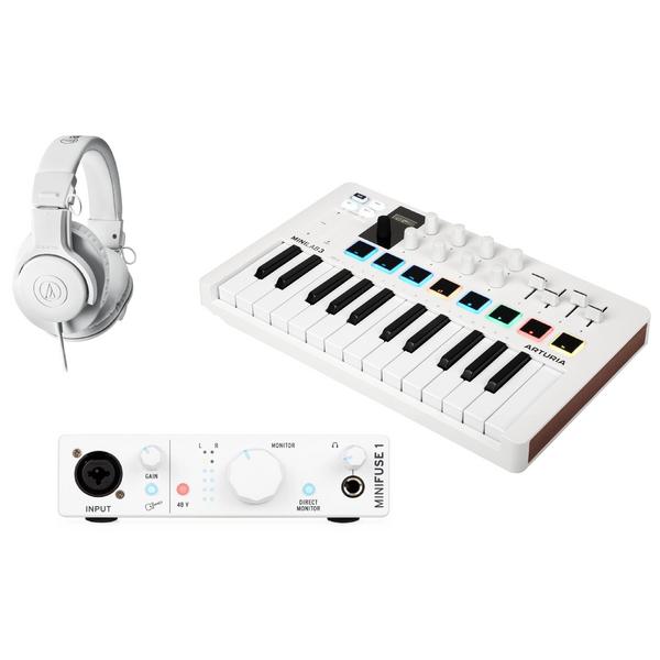 

Комплект для домашней студии с миди-клавиатурой Arturia, (Bundle 1) White