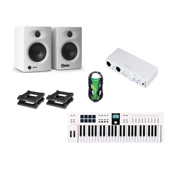 

Комплект для домашней студии с миди-клавиатурой Arturia, (Bundle 3) White