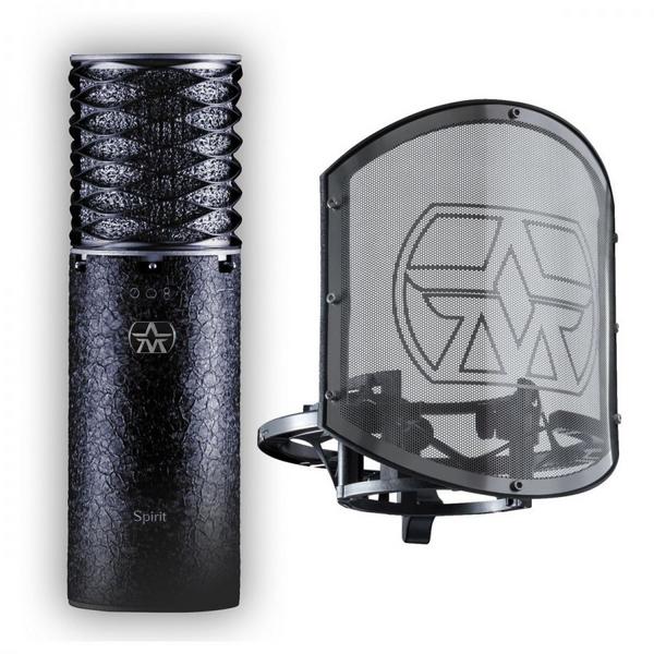 Студийный микрофон Aston Microphones Spirit Black Bundle микрофон студийный конденсаторный aston microphones spirit