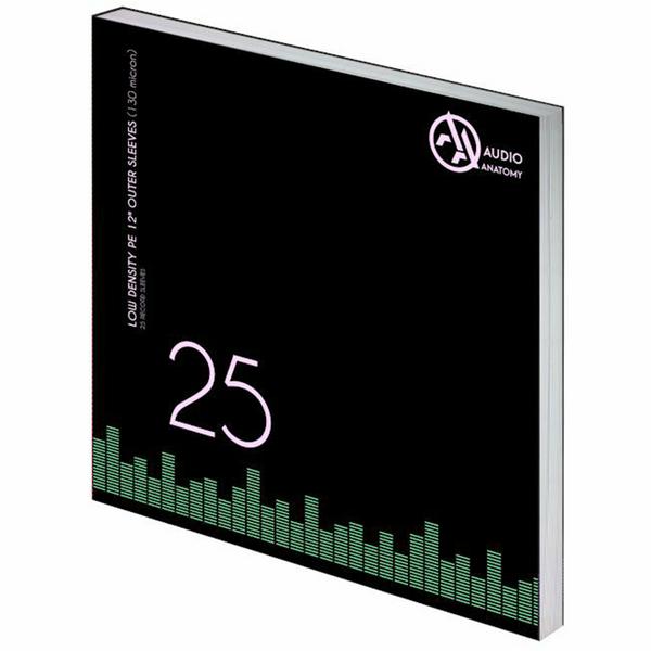 Конверт для виниловых пластинок Audio Anatomy 12 Vinyl Outer Sleeves PE Low Density (25 шт.) (внешний) слипмат audio anatomy slipmat cork nitrile