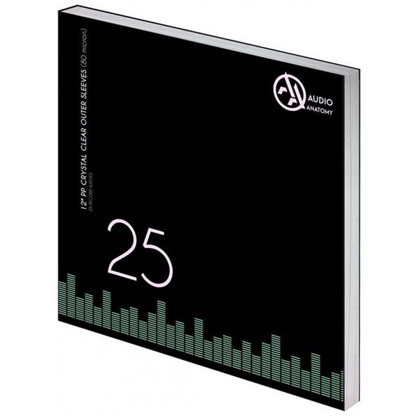 Конверт для виниловых пластинок Audio Anatomy 12 Vinyl Outer Sleeves PP Crystal Clear (25 шт.) (внешний), Виниловые проигрыватели и аксессуары, Конверт для виниловых пластинок