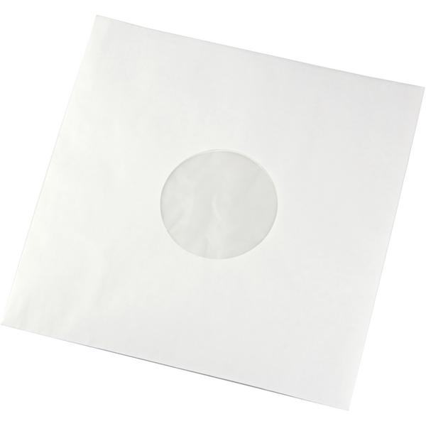 Конверт для виниловых пластинок Audiocore 12 Paper Record Hole Sleeve Inside Deluxe Antistatic Semigloss White (1 шт.) (внутренний)