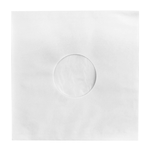 Конверт для виниловых пластинок Audiocore 12 Paper Record Hole Sleeve Inside Deluxe Antistatic Matt White (1 шт.) (внутренний)