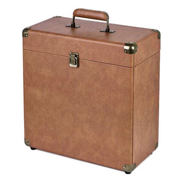 Кейс для виниловых пластинок ALP17 12 х 25 шт. Brown leather