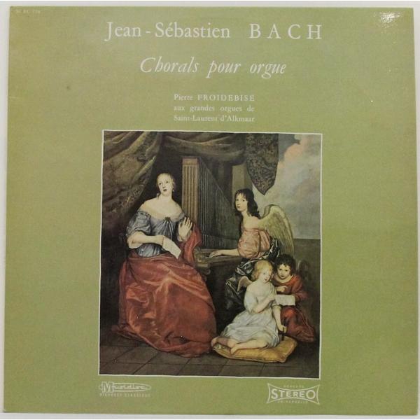 Винтажная виниловая пластинка BACH - CHORALS POUR ORGUE (PIERRE FROIDEBISE)