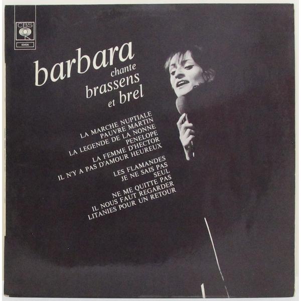 Винтажная виниловая пластинка BARBARA - BARBARA CHANTE BRASSENS ET BREL