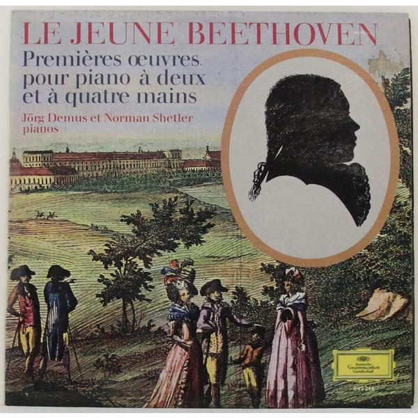 Винтажная виниловая пластинка BEETHOVEN - LE JEUNE BEETHOVEN: PREMIERES OEUVRES POUR PIANO A DEUX ET A QUATRE MAINS (JORG DEMUS, NORMAN SHETLER)