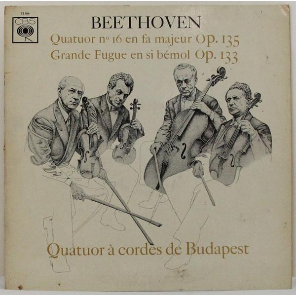 Винтажная виниловая пластинка BEETHOVEN - QUATUOR № 16 EN FA MAJEUR OP. 135, GRANDE FUGUE EN SI BEMOL OP. 133 (QUATUOR A CORDES DE BUDAPEST)