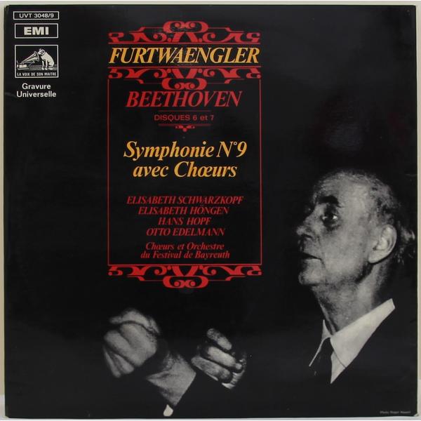 Винтажная виниловая пластинка BEETHOVEN - SYMPHONIE № 9 AVEC CH #338;URS (DISQUES 6 ET 7) (ELISABETH SCHWARZKOPF, ELISABETH HONGEN, HANS HOPF, OTTO EDELMANN)