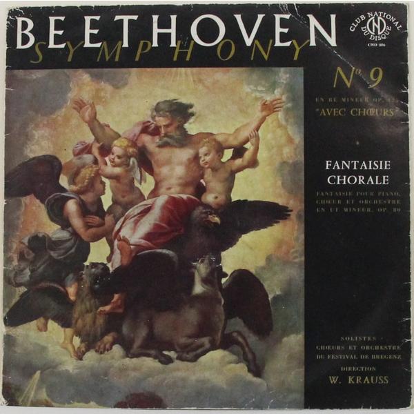 

Винтажная виниловая пластинка BEETHOVEN - SYMPHONY № 9 (OP. 125), FANTAISIE CHORALE (OP. 80) (WILHELM KRAUSS)