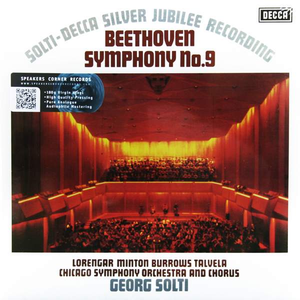 Виниловая пластинка BEETHOVEN - SYMPHONY NO. 9 (2 LP, 180 GR) | Купить ...