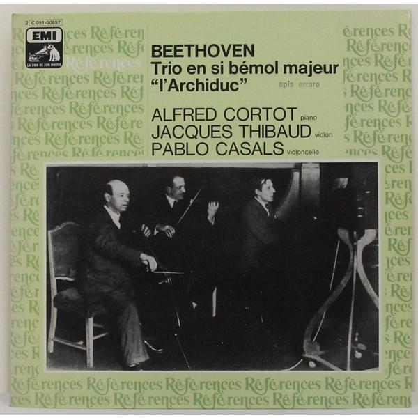 Винтажная виниловая пластинка BEETHOVEN - TRIO EN SI BEMOL MAJEUR  L'ARCHIDUC  (ALFRED CORTOT, JACQUES THIBAUD, PABLO CASALS)