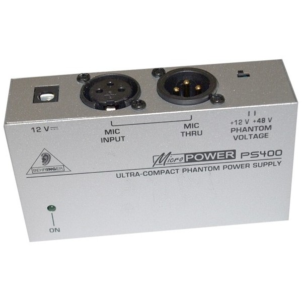 Фантомное питание для микрофонов Behringer PS400 MICROPOWER блок фантомного питания proaudio mic power box