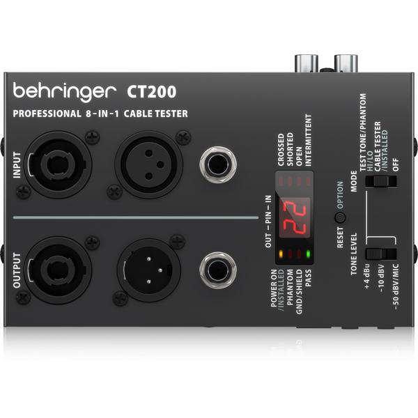 Аксессуар для концертного оборудования Behringer Тестер для кабелей CT200 аксессуар для концертного оборудования behringer измерительный микрофон ecm8000