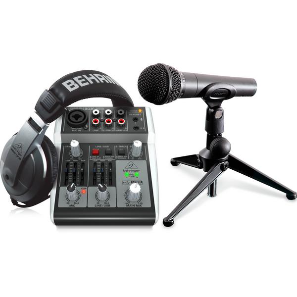 цена Комплект для домашней студии с микрофоном Behringer PODCASTUDIO 2 USB