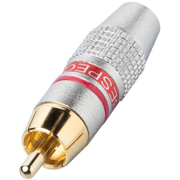 Разъем RCA Bespeco MMRCAR Silver/Red разъем rca bespeco fmrcar silver red