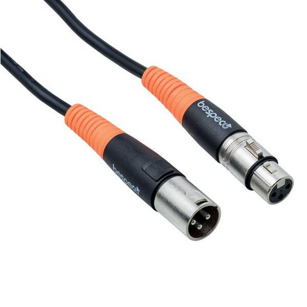 Кабель микрофонный Bespeco SLFM100 (XLR-XLR) 1 m кабель микрофонный vortex kkfm500 konnekt xlr3m xlr3f 5м