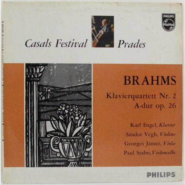 Винтажная виниловая пластинка BRAHMS - KLAVIERQUARTETT NR. 2 A-DUR OP. 26 (CASALS FESTIVAL PRADES)