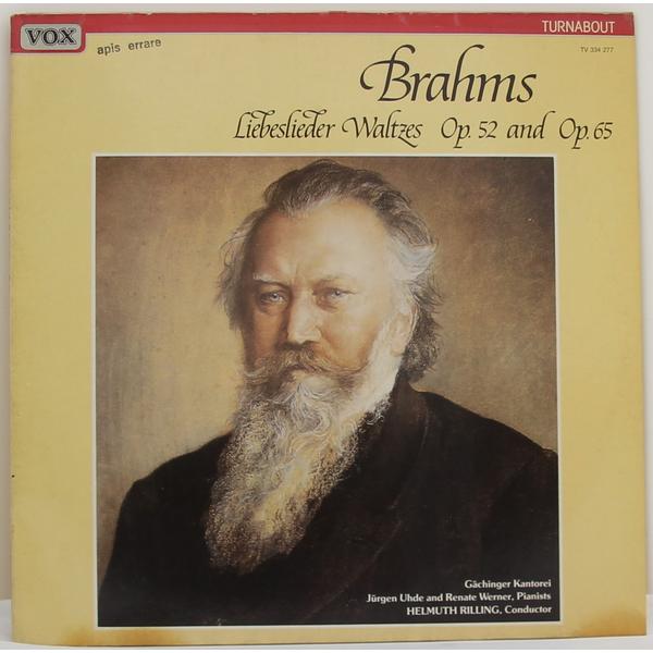 Винтажная виниловая пластинка BRAHMS - LIEBESLIEDER WALTZES OP. 52 AND OP. 65 (JURGEN UHDE, RENATE WERNER)