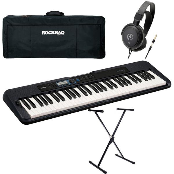 Синтезатор с аксессуарами Casio CT-S300 Black (Bundle 1) штатив клавишный дополнительный bespeco f01