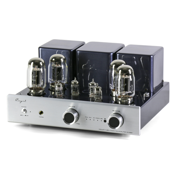 Ламповый стереоусилитель Cayin CS-55A (KT88) Silver (уценённый товар)