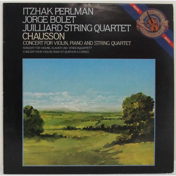 Винтажная виниловая пластинка CHAUSSON - CONCERT FOR VIOLIN, PIANO AND STRING QUARTET (ITZHAK PERLMAN, JORGE BOLET)