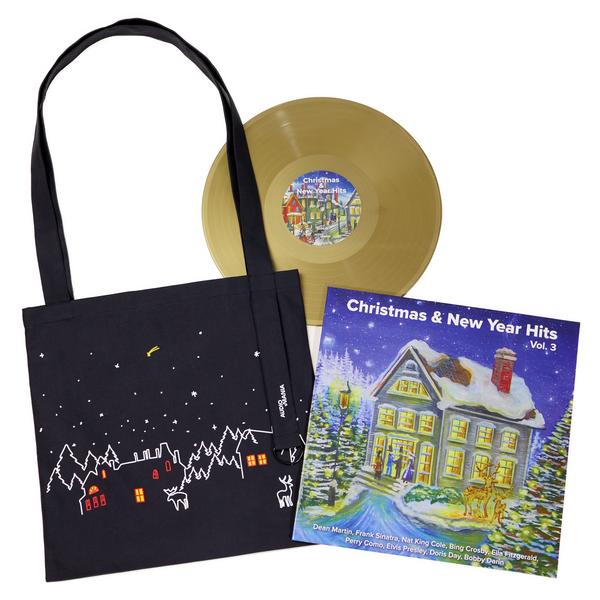 Various Artists Various ArtistsChristmas And New Year Hits Promo (gold) С Сумкой-шопером Для Виниловых Пластинок В Подарок