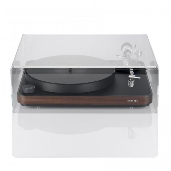 Виниловый проигрыватель Clearaudio Комплект  Concept MC Black/Black +  Concept Dust Cover