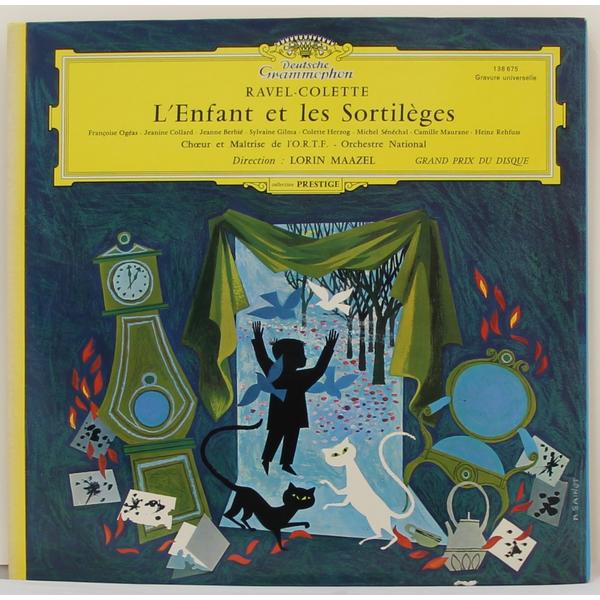 Винтажная виниловая пластинка RAVEL, COLETTE - L’ ENFANT ET LES SORTILEGES (LORIN MAAZEL)