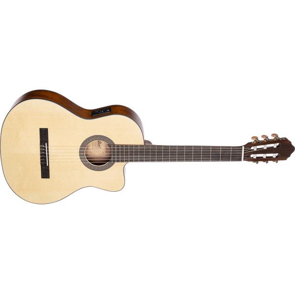 цена Классическая гитара со звукоснимателем Cort AC120CE Open Pore Natural