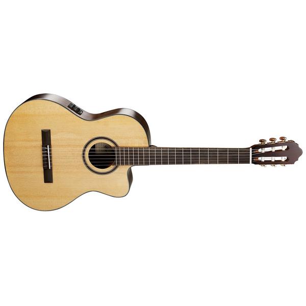 цена Классическая гитара со звукоснимателем Cort AC160CF Natural Glossy