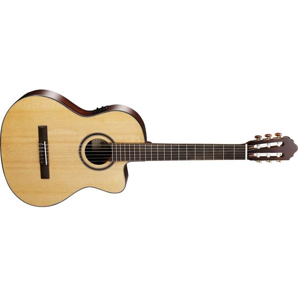 цена Классическая гитара со звукоснимателем Cort AC160CFTL Natural Glossy