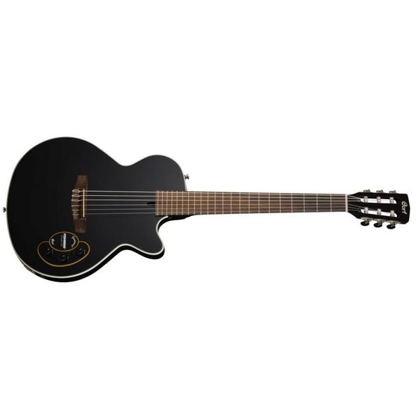 цена Классическая гитара со звукоснимателем Cort Sunset Nylectric Black