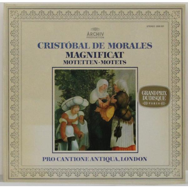 

Винтажная виниловая пластинка CRISTOBAL DE MORALES – MAGNIFICAT, MOTETTEN (PRO CANTIONE ANTIQUA, LONDON)