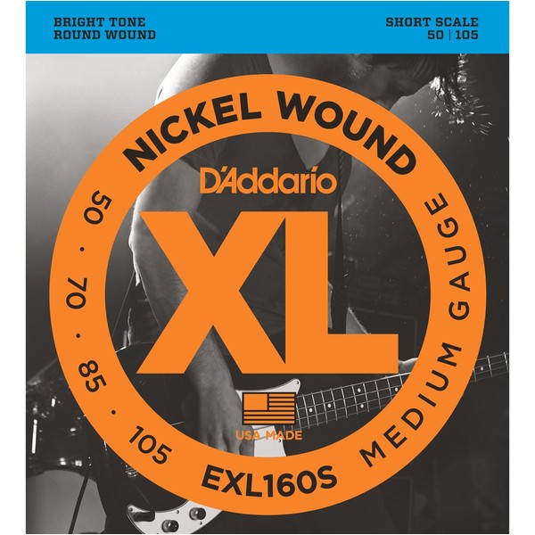 Струны для бас-гитары D'Addario EXL160S, Музыкальные инструменты и аппаратура, Струны для бас-гитары