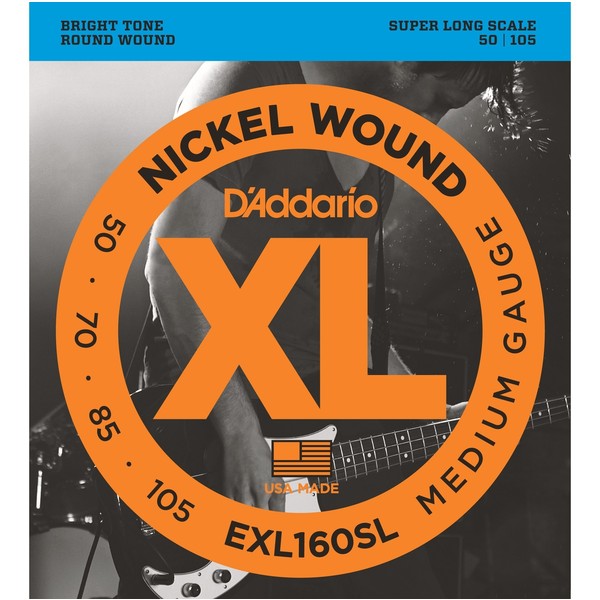 Струны для бас-гитары D'Addario EXL160SL, Музыкальные инструменты и аппаратура, Струны для бас-гитары