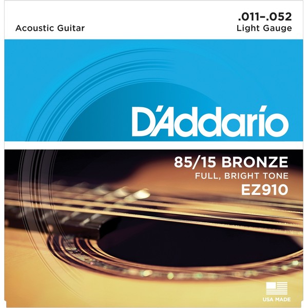 Струны для акустической гитары D'Addario EZ910, Музыкальные инструменты и аппаратура, Струны для акустической гитары